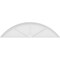 Ekena Millwork Segment Arch 3 Spoke Architectural Grade PVC Pediment, 78"W x 20-1/2"H x 2"P PEDPS078X205SEG03 - alternate 2
